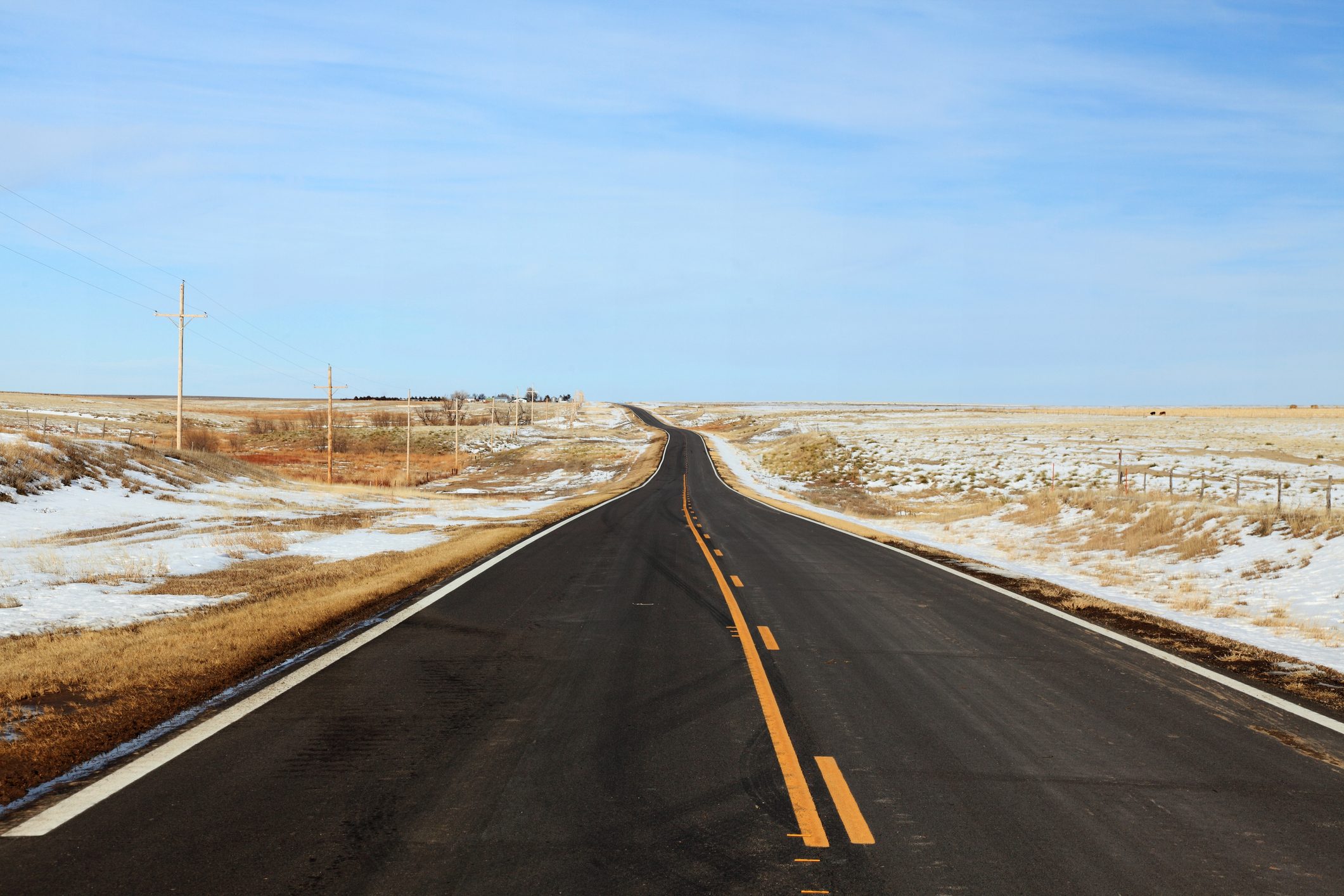 winter country road