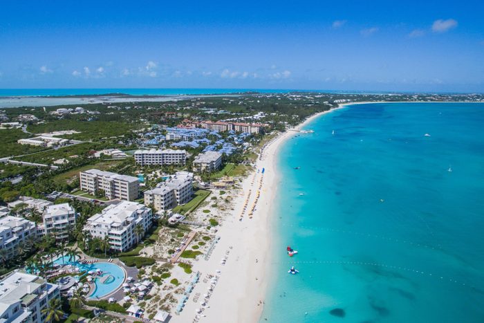 Aerial Drone Photo of Turks and Caicos