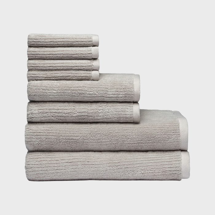 Cozy Earth Ribbed Terry Bath Towels