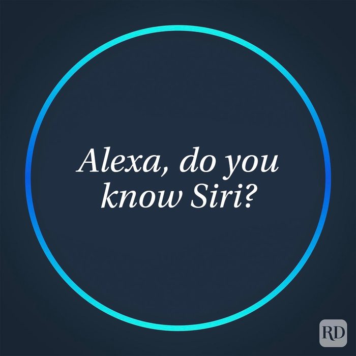 Funny Things To Ask Alexa For A Good Laugh glowing circle with an Alexa question in center