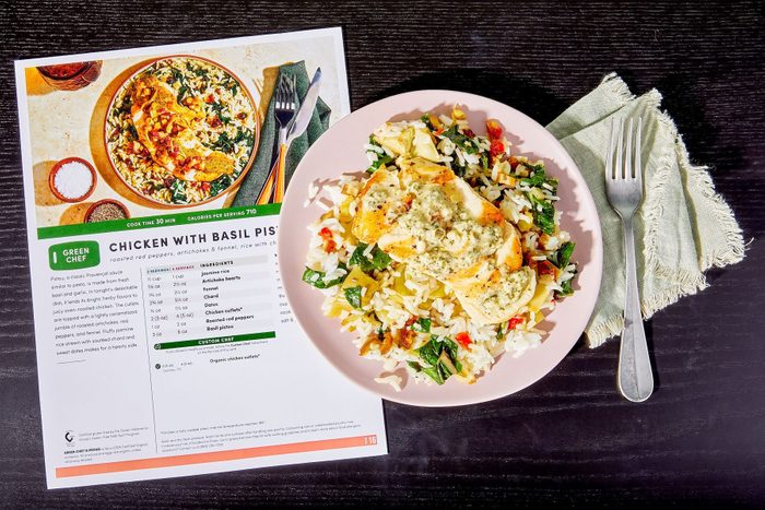 Green Chef Meal Kit Chicken with Basil Pistou