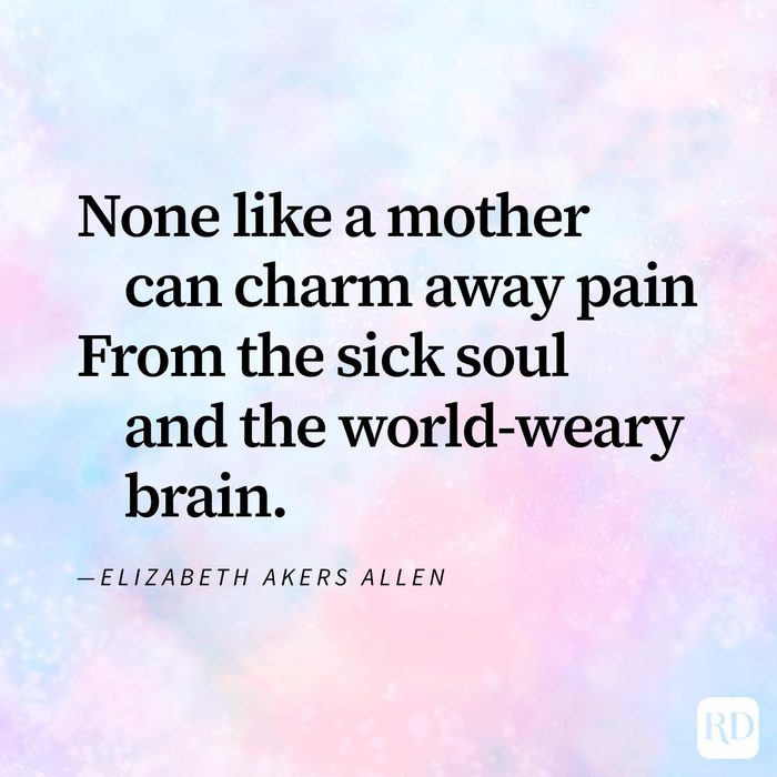 Mothers Day Poem excerpt That Will Melt Her Heart on watercolour background