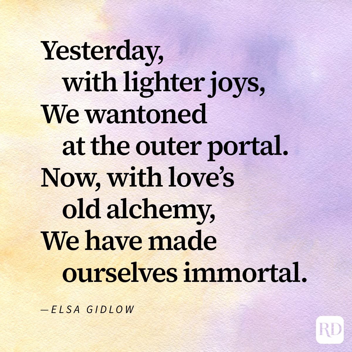 Excerpt from poem About Friendship To Share With Your BFF on watercolour background