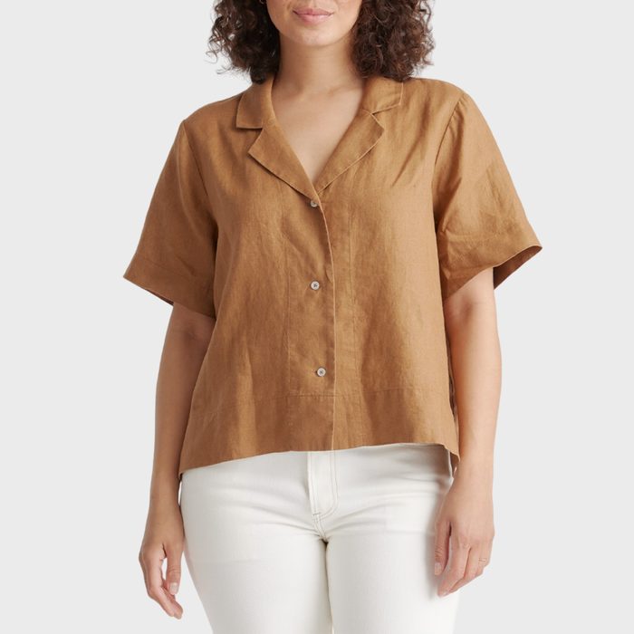 Quince 100% European Linen Short Sleeve Shirt