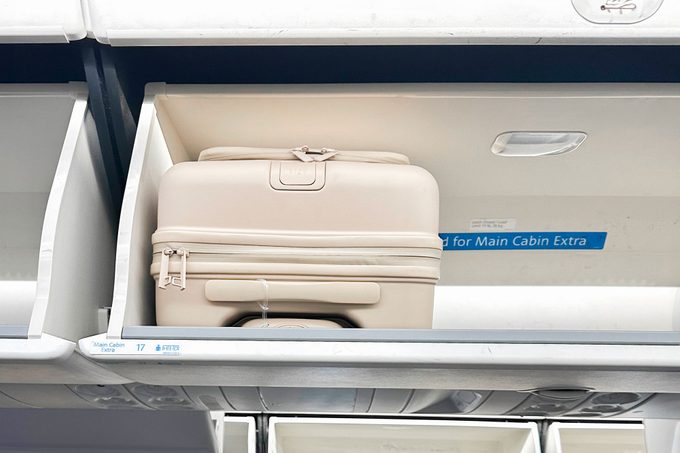 Béis Front Pocket Carry On luggage compartment