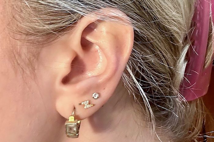 Pave Lightning Nap Earrings