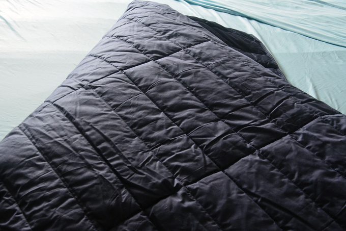 True Temp Blanket on bed