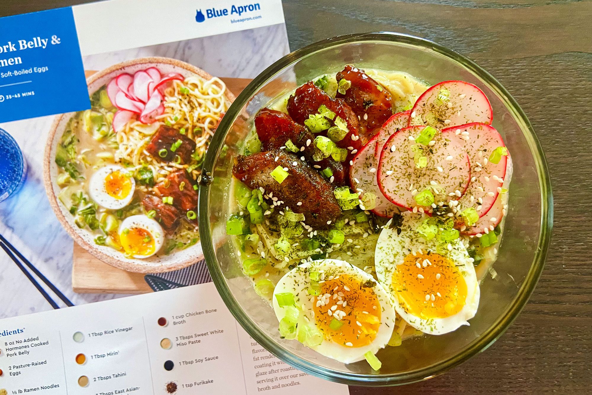 Blue Apron Meal Kit Pork Belly