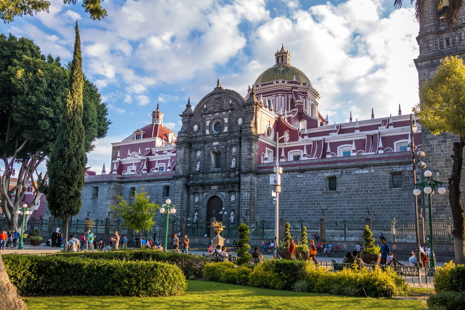 Puebla Cathedral in Puebla, Mexico