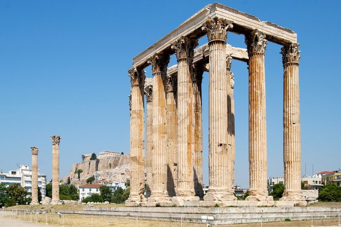 Temple Of Olympian Zeus, Athens, Greece