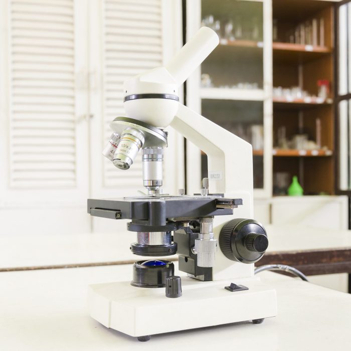 Experiments with chemicals in a laboratory