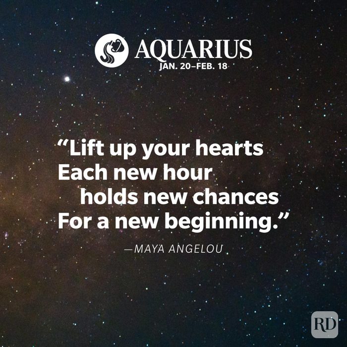 Aquarius The Most Inspirational Zodiac Quotes For Each Sign on Milky Way galaxy background