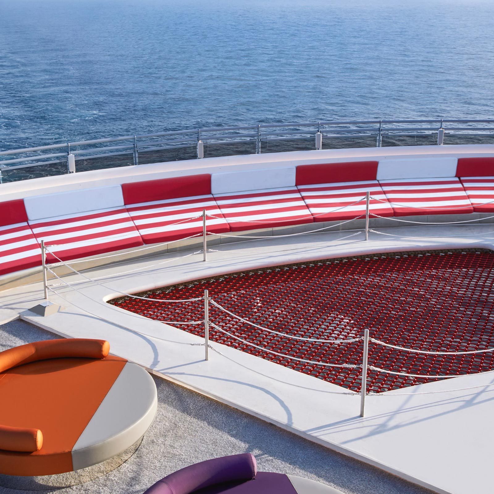 Hammocks on Virgin Voyages cruise