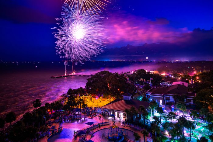 Fireworks on the Fourth Of July in georgia