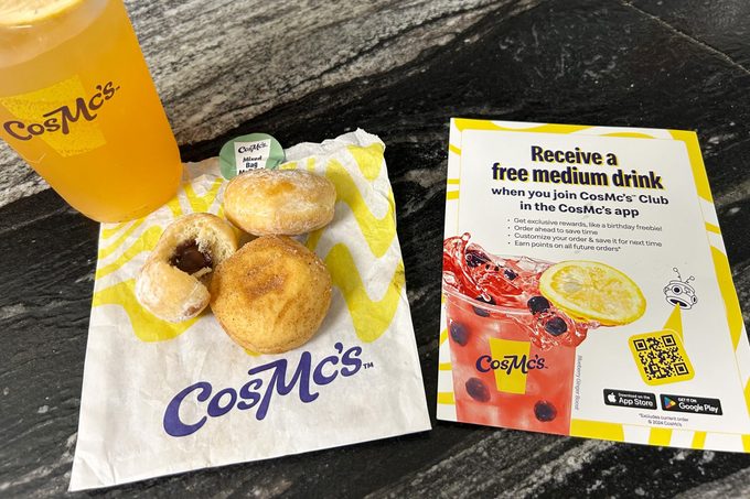 Cosmcs food and drink