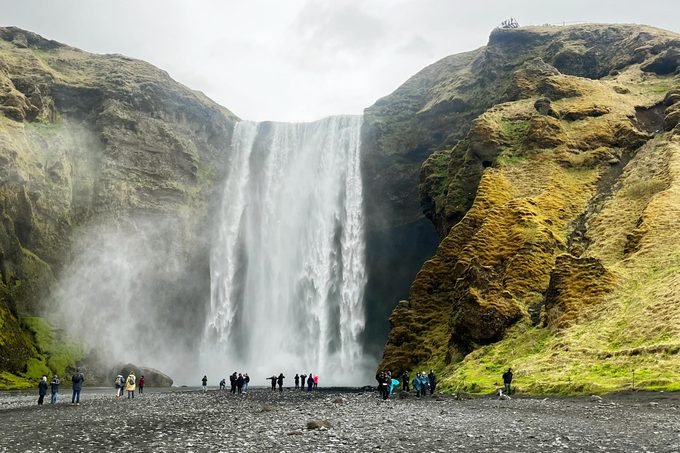waterfall in iceland