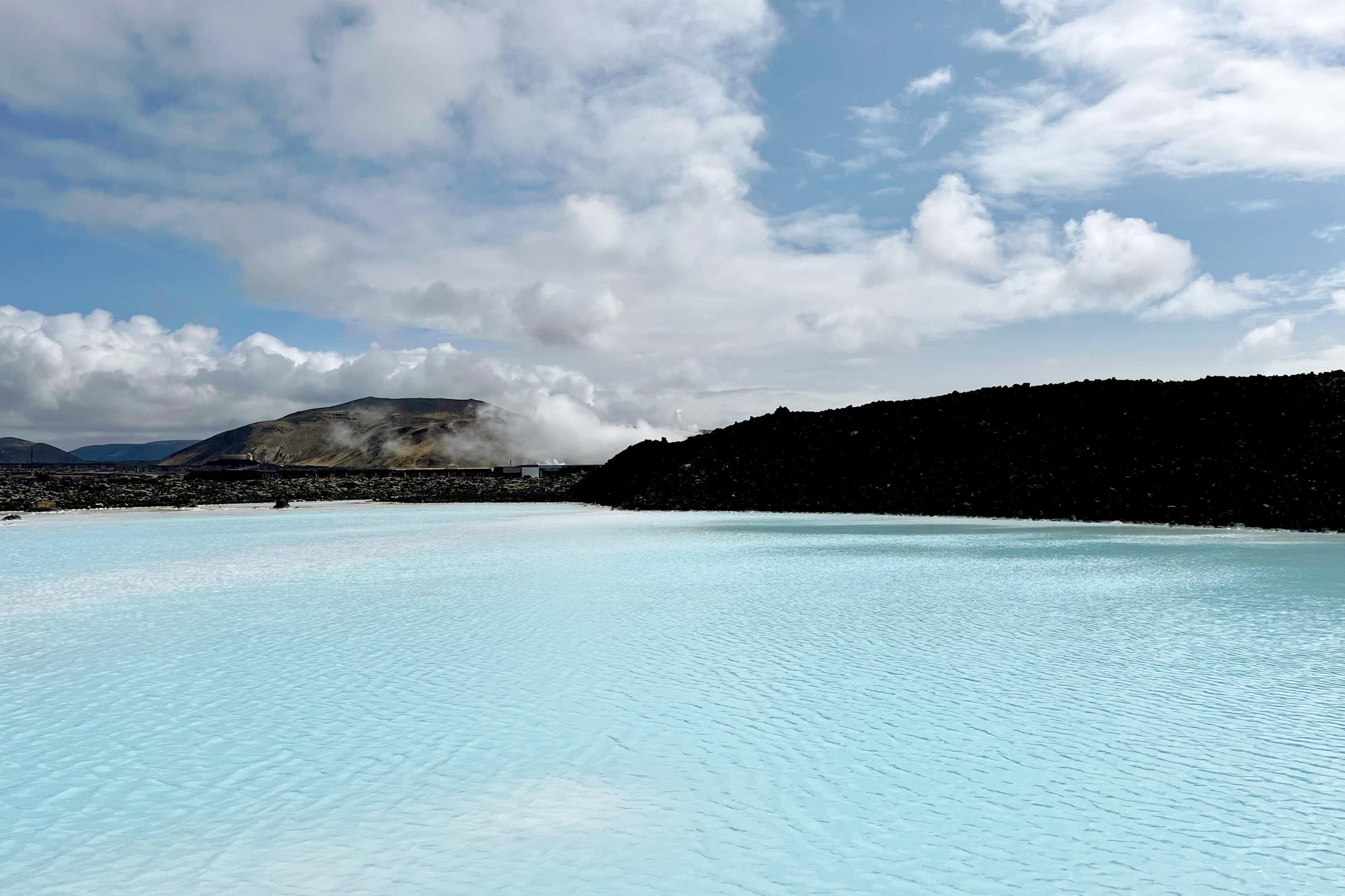 turquoise blue water in iceland