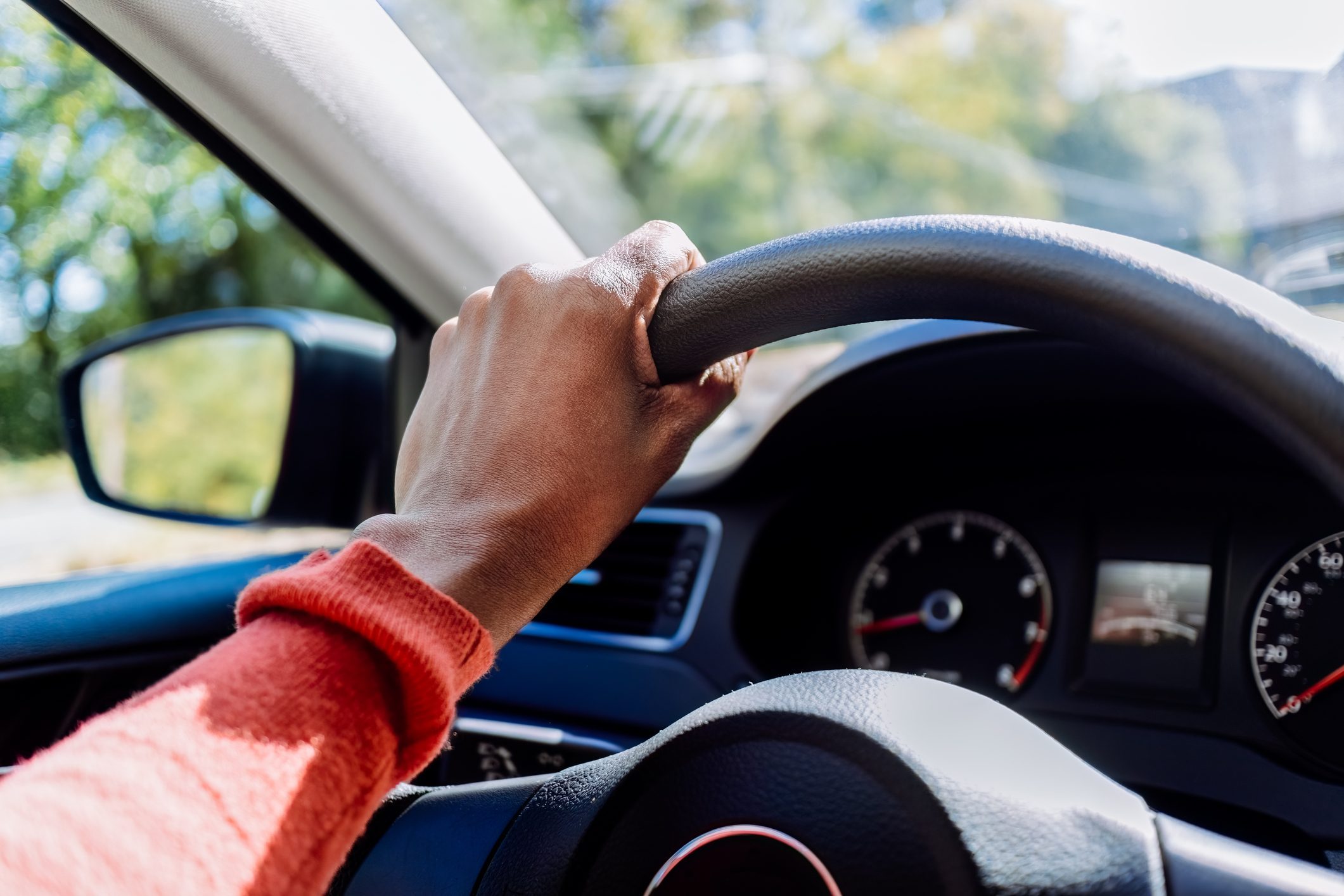 Woman Drives Car