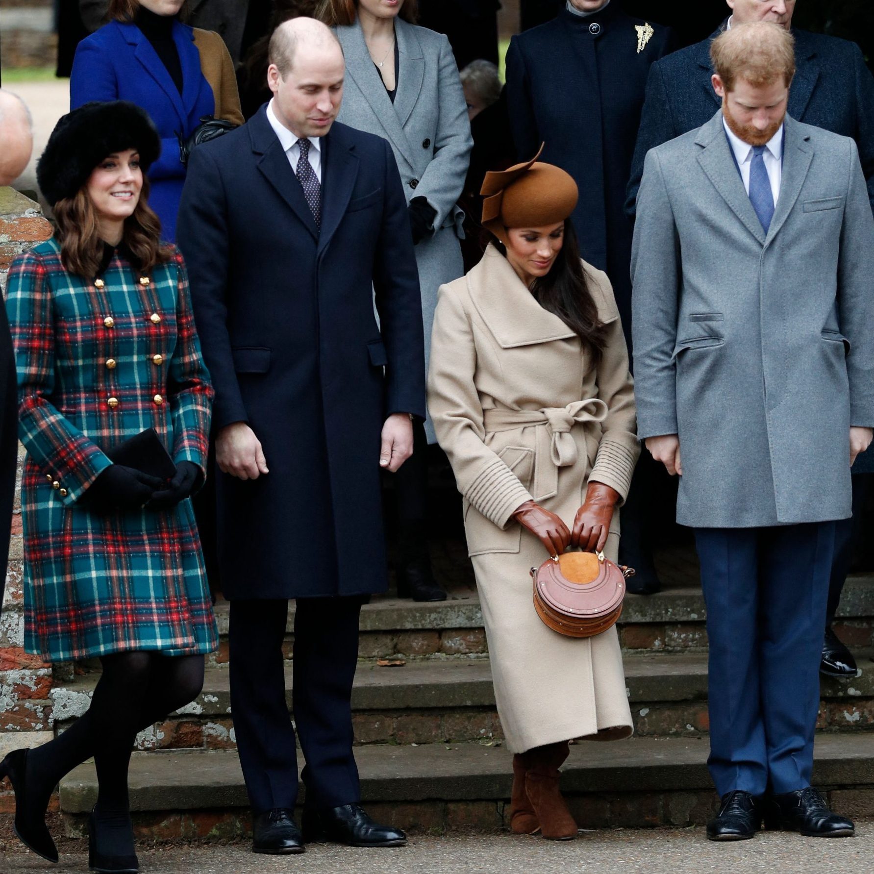 Britain Royals Showing Respect