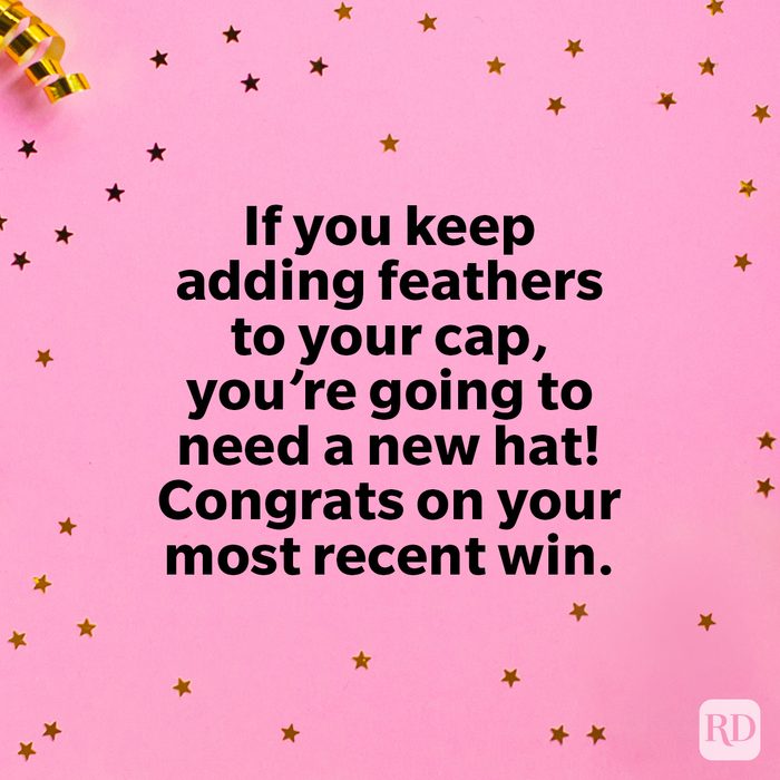 Congratulations Messages That Are Perfect For Any Occasion confetti gold ribbon celebratory on pink background