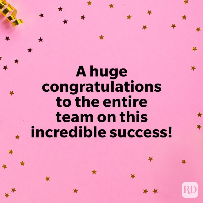 Congratulations Messages That Are Perfect For Any Occasion confetti gold ribbon celebratory on pink background