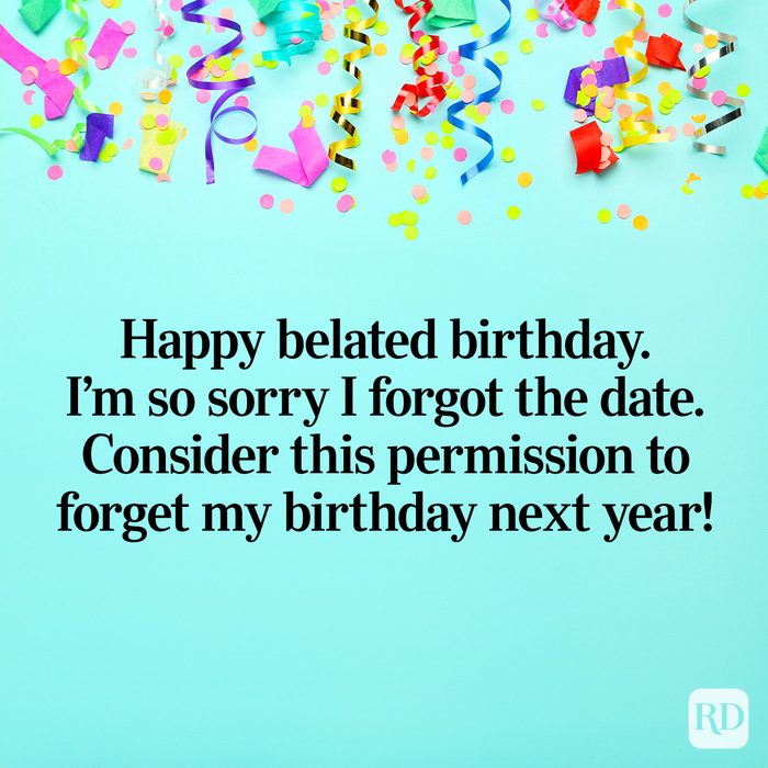 How To Write Belated Birthday Wishes