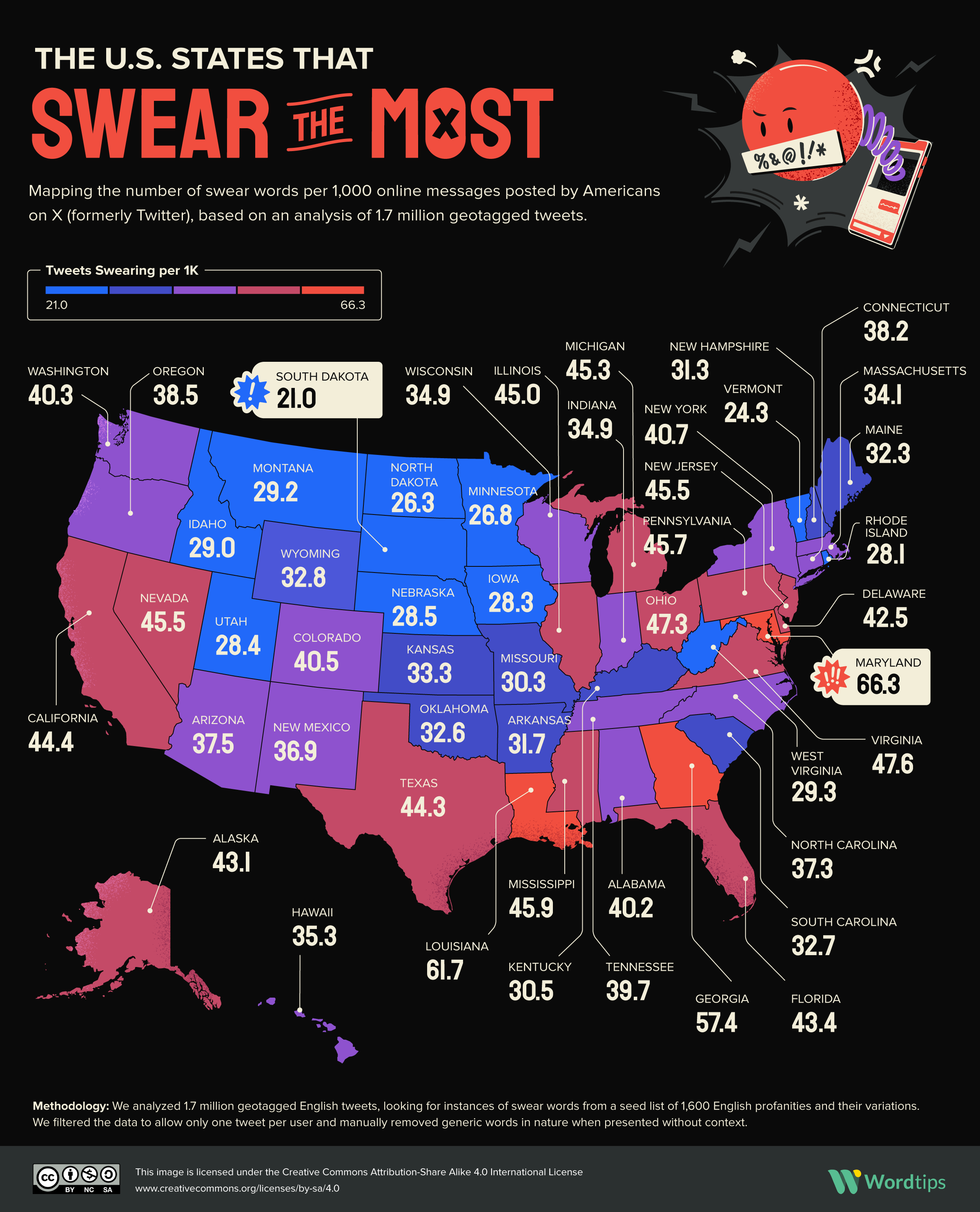 The Us States That Swear The Most