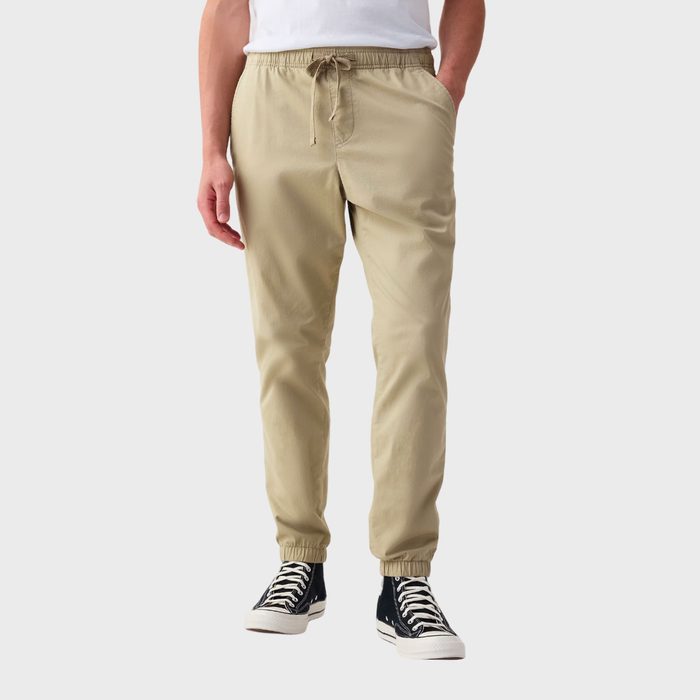 Gap Slim Canvas Joggers With Gapflex