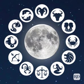 How The Full Moon Affects Your Zodiac Sign And Your Life starry night sky full moon blue with zodiac signs in circle