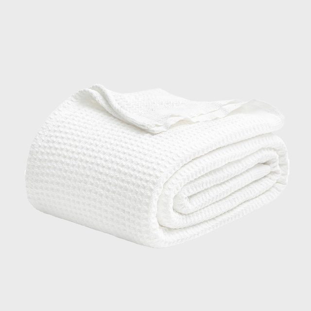 Bedsure Cotton Waffle Blanket