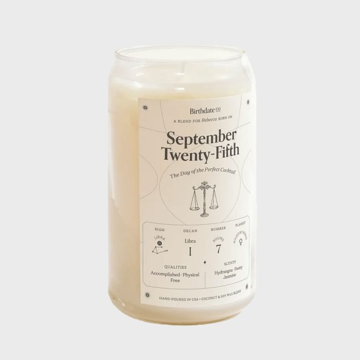 Birthdate Co. Personalized Birthdate Candle