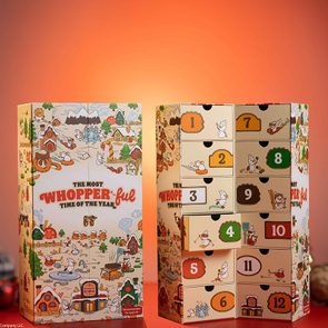 The 2024 Burger King advent calendar.