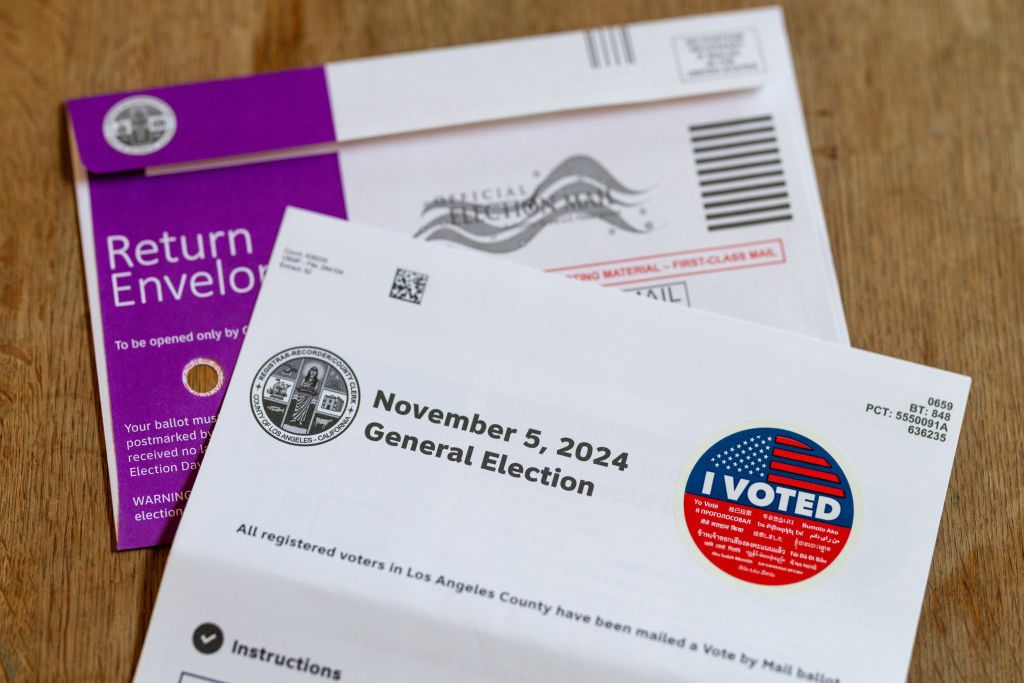 A 2024 Vote By Mail Ballot In Los Angeles, California