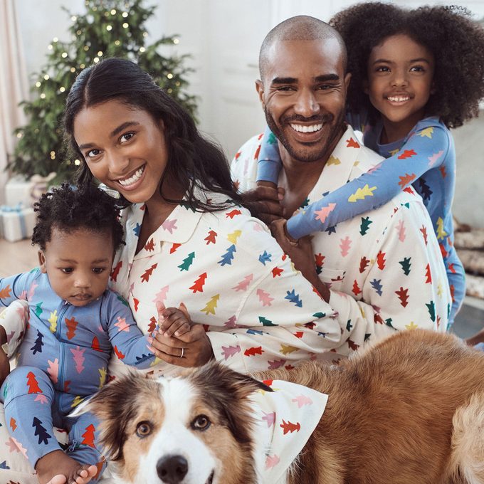 Holiday Festive Forest Matching Family Pajamas
