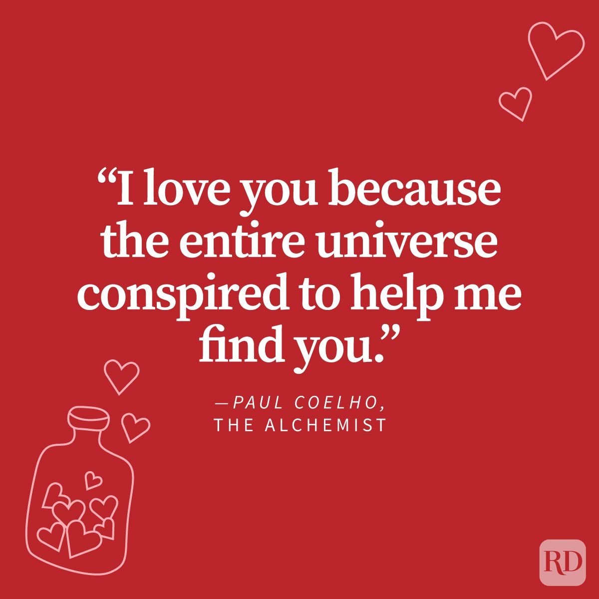 Love Quotes To Share With Your Special Someone with doodles on red background