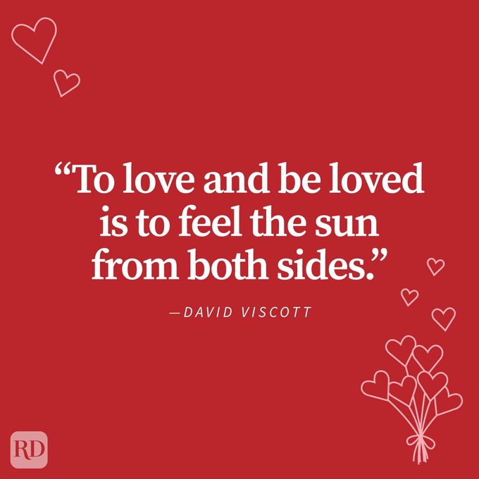 Love Quotes To Share With Your Special Someone with doodles on red background