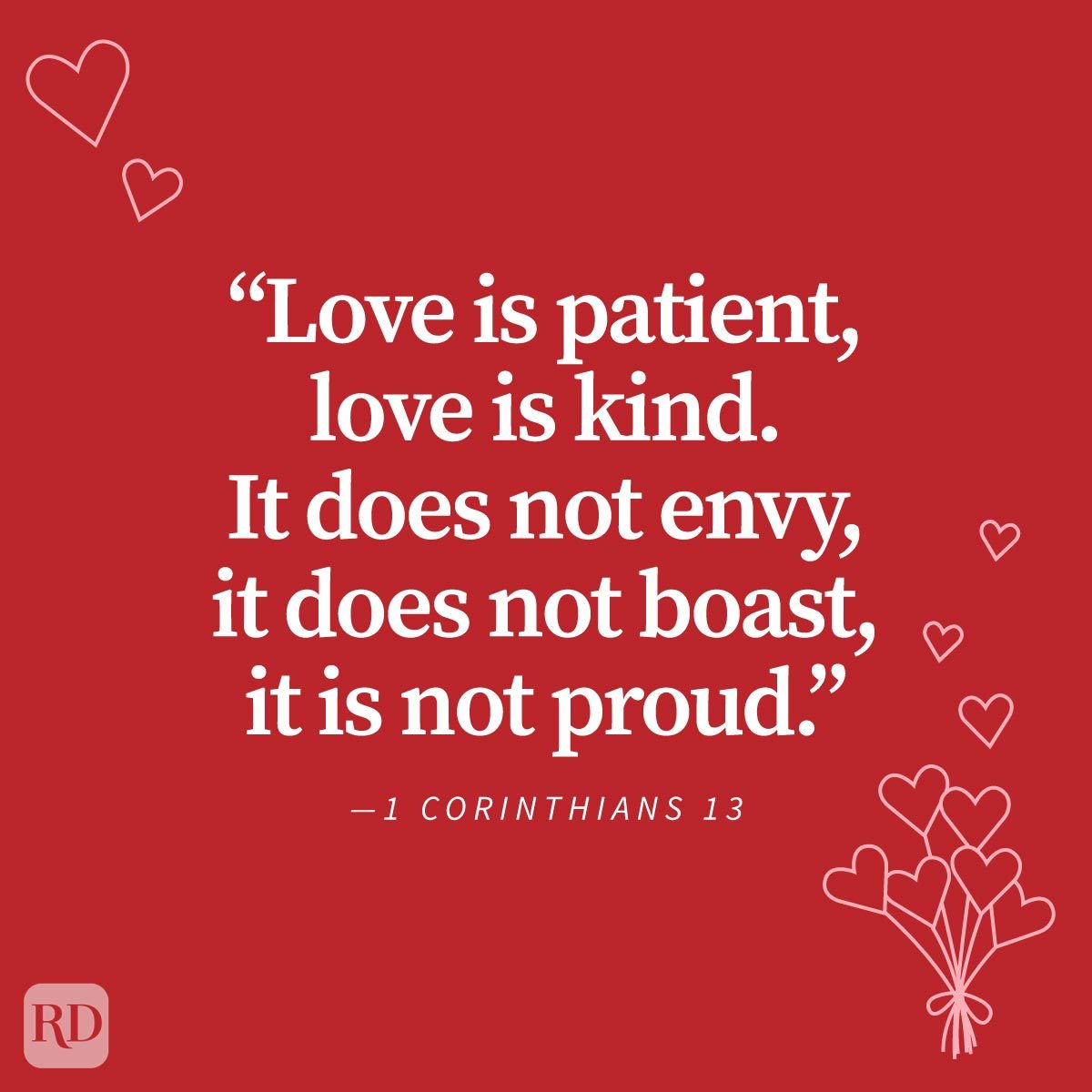 Love Quotes To Share With Your Special Someone with doodles on red background