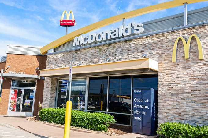 Exterior of a McDonald's.
