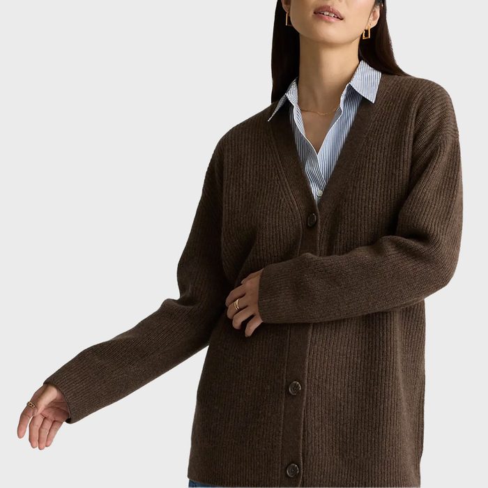 Quince Mongolian Cashmere Oversized Cardigan