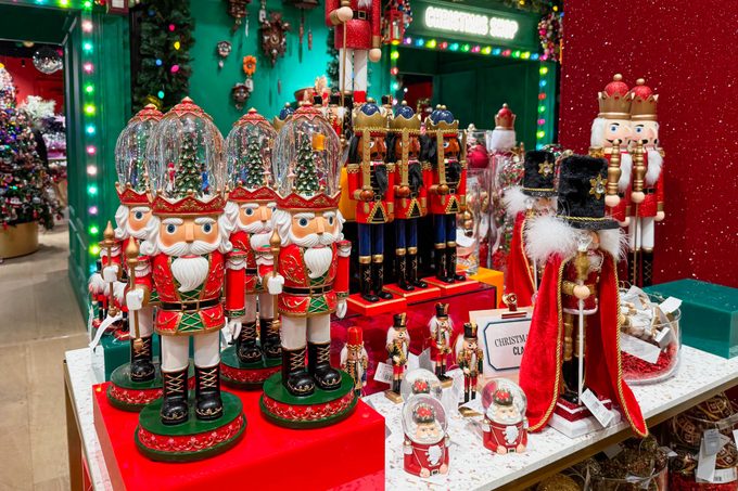 Christmas themed products inside a store