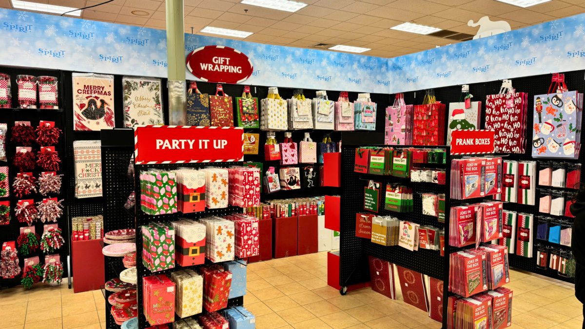 Spirit Christmas Store opening.