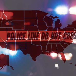 A US map of the most dangerous cities.