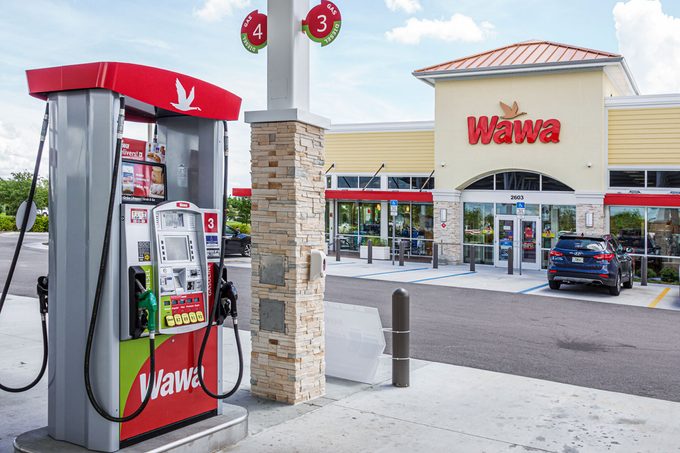 Wawa Gas Station Pump And Convenience Store in Cape Coral, Florida