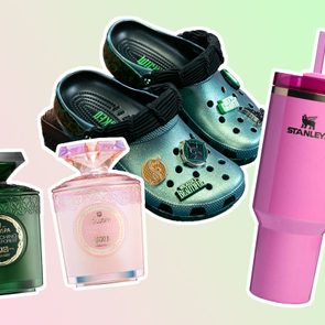 Wicked Collabs collage featuring voluspa candles, crocs, and stanley tumbler