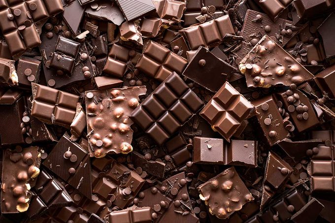 An assortment of chocolate.