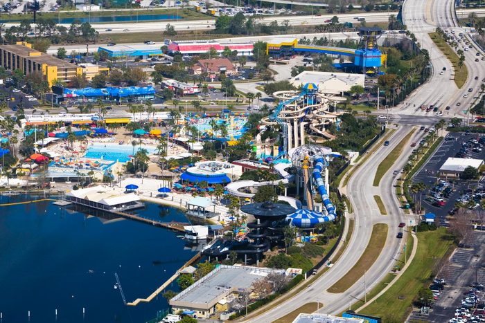 Aerial view of a city, Orlando, Florida, USA