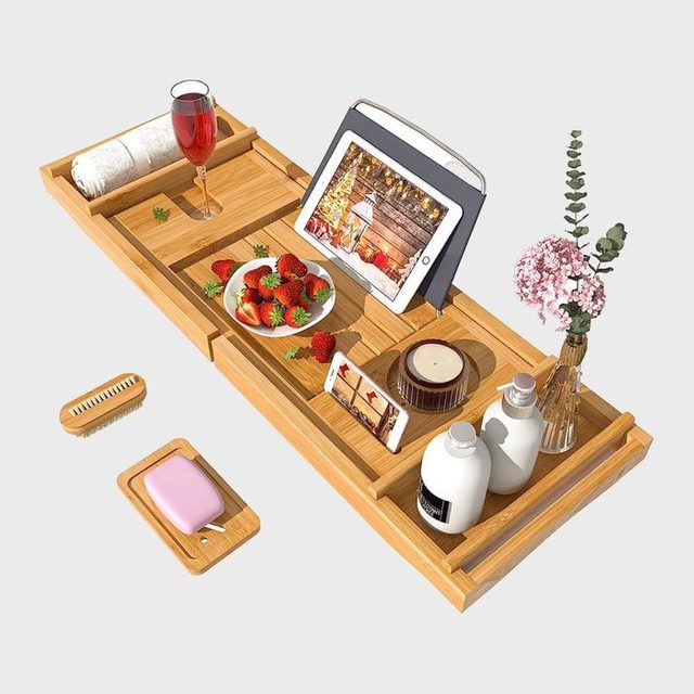Bamfan Bamboo Bath Tray Ecomm Via Amazon.com 