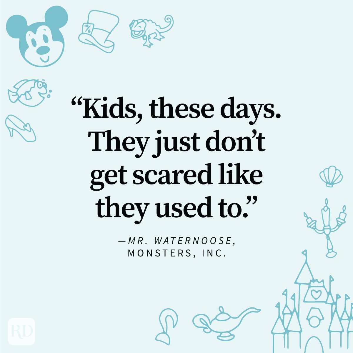 Disney Quotes That Will Delight Fans on Disney illustrated blue monotonous background