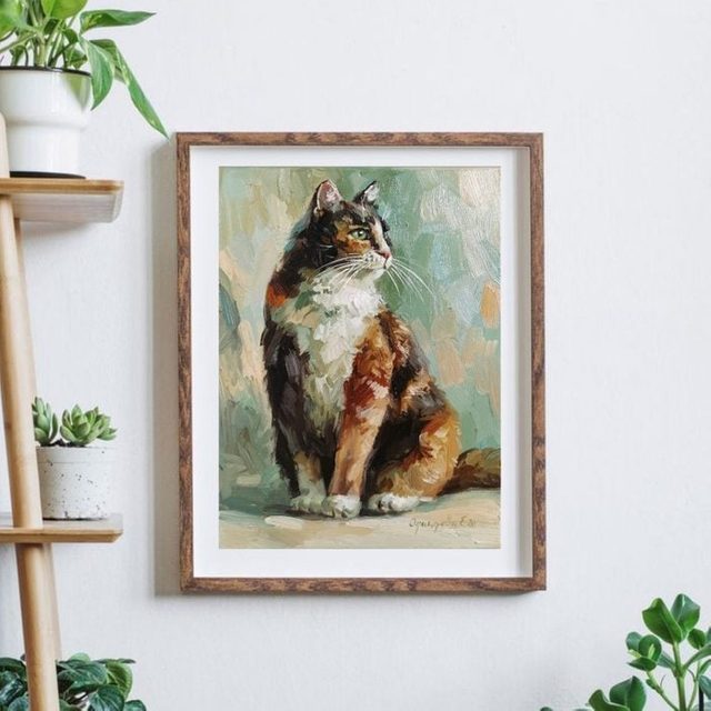 Cat Oil Painting Ecomm Etsy E1638551464314
