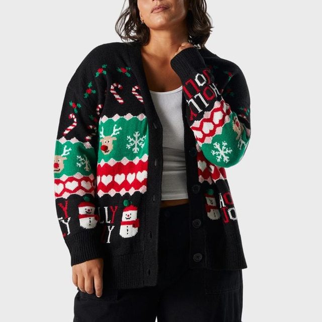 Christmas Knit Cardigan Ecomm Via Urban Planet.com 